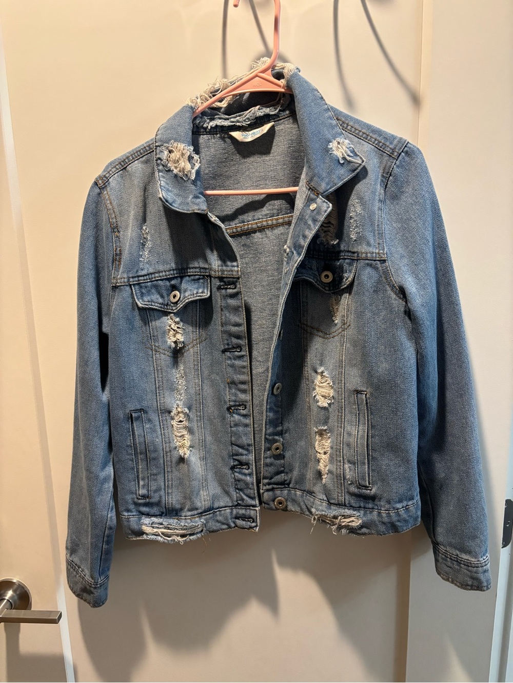 Highway Jeans Light Blue Distressed Denim Jacket